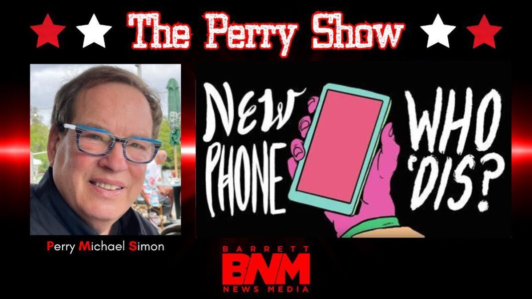 Graphic for The Perry Show column on phone technology