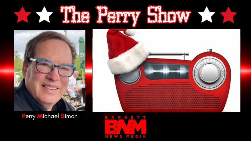 Graphic for The Perry Show column on the holiday season