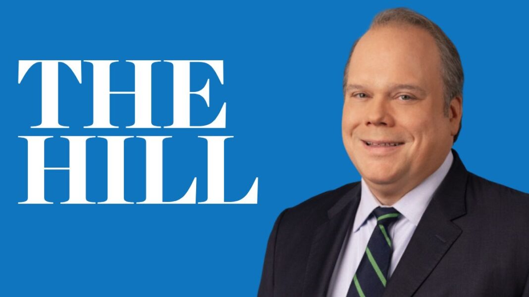 A photo of Chris Stirewalt and The Hill logo