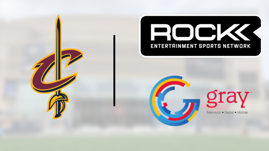 Cleveland Cavaliers; Rock Entertainment Sports Network; Gray Media Logos