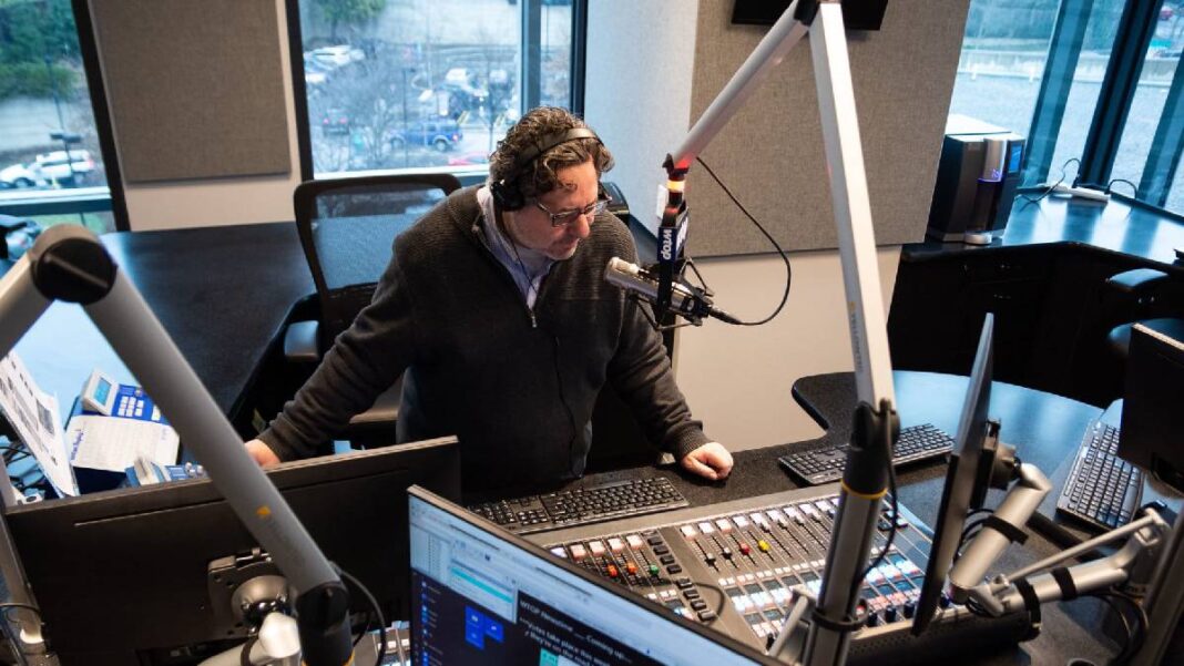 A photo of Dimitri Sotis in the WTOP studio