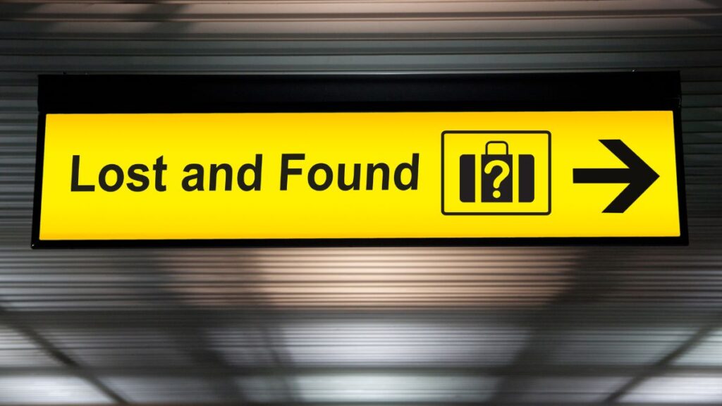 Lost and Found sign